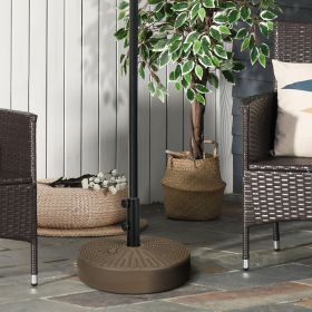 Umbrella Stand for 1.5" or 2" Umbrella Poles (Option: Brown-560x150x500 mm)
