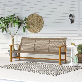 Outdoor Coffee Table (Option: Teak-1720x640x145 mm)