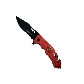 5" Spring Assisted Knife (Color: Fire Fighter)